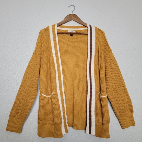 Universal Thread Sweaters - Universal Thread Academia Varsity Knit Cardigan Sweater